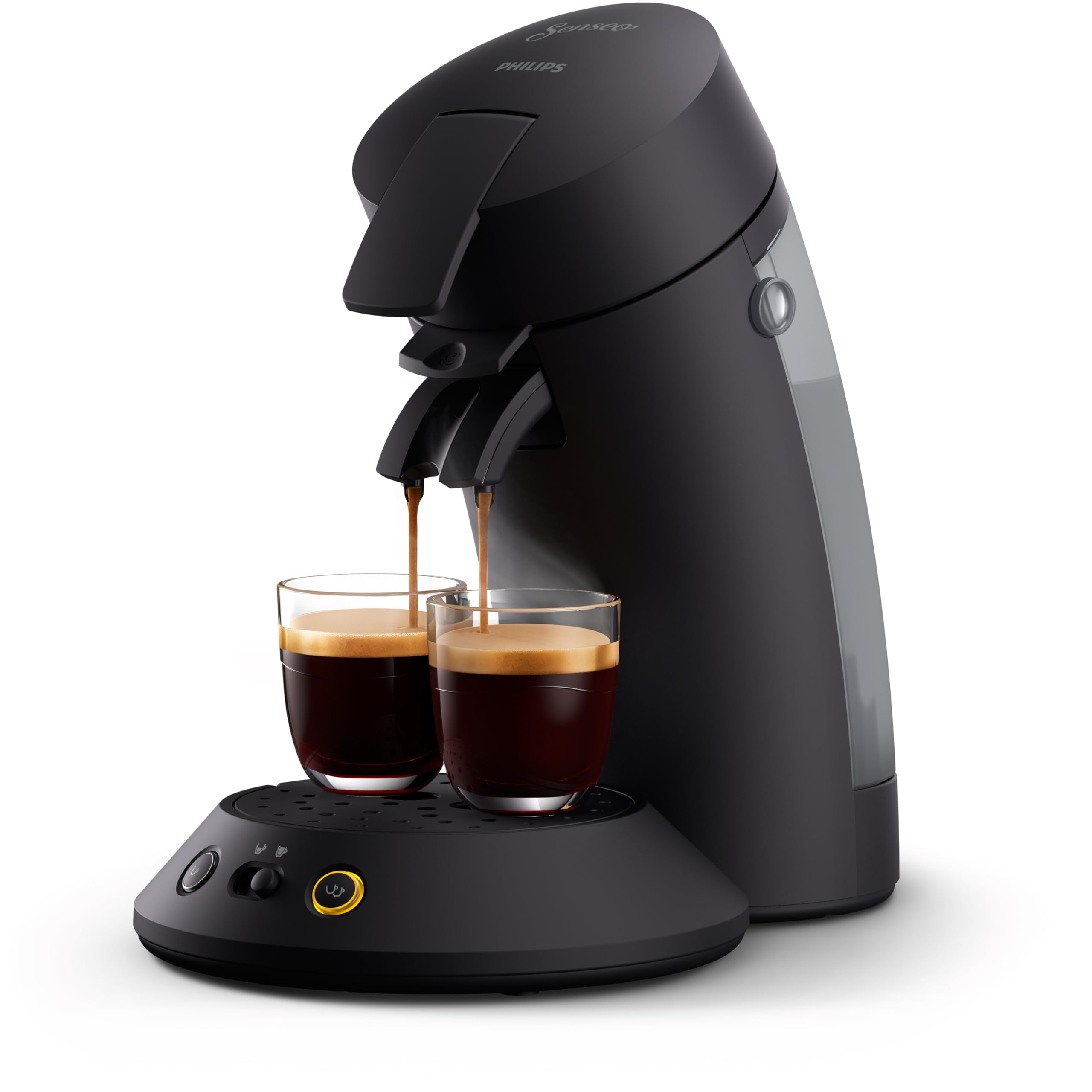 Cafio - SENSEO Cafetière à dosette Original Plus Noir intense CSA210/61